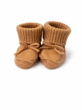Baby Gap CashSoft Knit Booties 6-12 months Camel